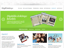 Tablet Screenshot of digievkonyv.hu